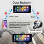 Imagem de Motocicleta GPS Navegação DVR Dash Cam 6.86' Wireless Carplay Android Auto IP67 Bluetooth Duplo À
