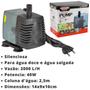 Imagem de Motor Bomba Submersa 2000 Litros Hora Para Chafariz Fonte De Água Aquário Lago Aleas HM-5063 - 220V
