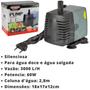 Imagem de Motor Bomba Submersa Aquario Lagos e Fontes Aleas HM-6081 Vazão 3000 L/H Coluna D'agua 3M - 220V