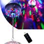 Imagem de Motor com Controle Remoto, 24 LEDs e Efeito Giratório para Globo Espelhado em Festas WS1105