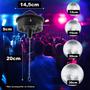 Imagem de Motor com Controle Remoto, 24 LEDs e Efeito Giratório para Globo Espelhado em Festas WS1105