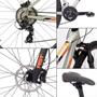 Imagem de Mountain Bike Aro 29 Quadro Alumínio M17' Freio a Disco Shimano Fun Comp 2023 Cinza Laranja Sense