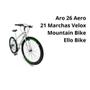 Imagem de Mountain Bike Ello Bike Velox Aro 26 21v Freios V-brakes Câmbios Ltx 