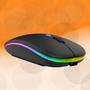 Imagem de Mouse 2 In 1 Sem Fio + Bluetooth Recarregável Led Rgb 2.4 Gh M-EL-2103