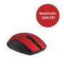 Imagem de Mouse Black Ruby Sem fio 2.4 GHz 1.000 DPI 5 botões 10 Metros de Alcance Plug and Play Maxprint - 6014591