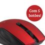 Imagem de Mouse Black Ruby Sem fio 2.4 GHz 1.000 DPI 5 botões 10 Metros de Alcance Plug and Play Maxprint - 6014591
