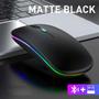 Imagem de Mouse Bluetooth e Wireless Recarregável Sem Fio Gamer Led Rgb 2.4 hz B 5.0 Compatível com Celular Notebook Computador Tablet