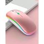 Imagem de Mouse Bluetooth e Wireless Recarregável Sem Fio Gamer Led Rgb 2.4 hz B 5.0