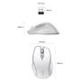 Imagem de Mouse Bluetooth Ugreen Sem Fio Sensor 4000Dpi Conexão Wireless 2,4GHz Branco