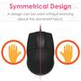 Imagem de Mouse com Fio ELECOM M-CAD01UBBK - 3 Botões, 600/1200 DPI, LED Azul