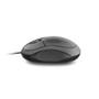 Imagem de Mouse com fio mf100 conexão usb sem logo embalagem branca 1200dpi cabo de 120cm 3 botões preto