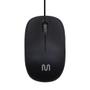 Imagem de Mouse Com Fio MF200 1200DPI Cabo de 120cm 3 Botões Compacto Preto Multi (Multilaser) - MO255