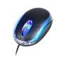 Imagem de Mouse Com Fio USB 1000dpi Led Azul Escritório MS-10 Preto Exbom