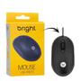 Imagem de Mouse Com Fio Usb Bright 0106 Óptico 1000dpi Ergonômico 
