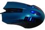 Imagem de Mouse Com Fio Usb Led Azul Robusto E Grande 6 Botoes 1600dpi