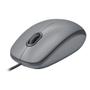 Imagem de Mouse com fio USB Logitech M110 com Clique Silencioso, Design Ambidestro e Facilidade Plug and Play, Cinza - 910-006757