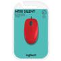 Imagem de Mouse com fio USB Logitech M110 com Clique Silencioso, Design Ambidestro e Facilidade Plug and Play, Vermelho - 910-006755