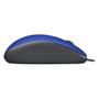 Imagem de Mouse com fio USB M110 Azul com Clique Silencioso - Logitech