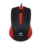 Imagem de Mouse com fio usb optico 1000dpi c3 tech vermelho
