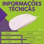 Imagem de Mouse com Fio USB Óptico Ergonômico 3 Botões Office Ultra Leve 