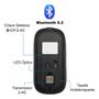 Imagem de Mouse Dual Band Bluetooth e wireless sem fio 2.4ghz RGB Recarregavel
