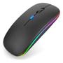 Imagem de Mouse Dual Band Bluetooth e wireless sem fio 2.4ghz RGB Recarregavel