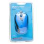 Imagem de Mouse Emborrachado Azul C/ Fio USB 1200dpi Design Ergonômico