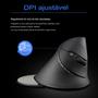 Imagem de Mouse Ergonômico Vertical Sem Fio 2.4g Com Led 2400 Dpi D-m6