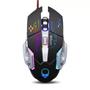 Imagem de Mouse Gamer 6 Botões 4800DPI RGB Gaming USB Cabo C/ Filtro