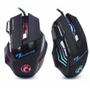 Imagem de Mouse Gamer Black X7 Optico Usb 3200 DPI Com 7 Botões E Led