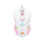 Imagem de Mouse Gamer Centrophorus 2 RGB 7200 DPI Branco e Rosa M601WP