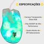 Imagem de Mouse Gamer De Alta Performance Com Design Transparente E Rg