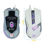 Imagem de Mouse Gamer Ergonômico Branco com Cabo White LED Pro Jogos