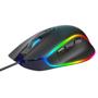Imagem de Mouse Gamer Fortrek Cruiser New Edition Led Rgb Rainbow 7 Botões  Macro Até 12000 DPI Cabo 1,8m Têxtil Com Design Ergonômico