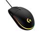 Mouse Gamer Lightsync RGB Logitech Óptico 8000DPI - 6 Botões G203 Preto Imagem de Mouse Gamer Lightsync RGB Logitech Óptico 8000DPI