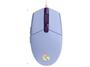 Imagem de Mouse Gamer Logitech G Óptico 8000DPI 6 Botões - G203 Lightsync Lilás