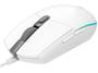 Imagem de Mouse Gamer Logitech G203 LIGHTSYNC RGB, Efeito de Ondas de Cores, 6 Botões Programáveis e Até 8.000 DPI, Branco - 910-005794