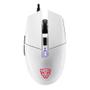 Imagem de Mouse Gamer Motospeed V50 White 4000dpi USB Design 6D Branco