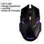 Imagem de Mouse Gamer Para Jogo 2400 Dpi Óptico Com Led Rgb Usb Kv053