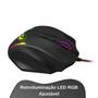 Imagem de Mouse Gamer Para Jogo Impact USB Preto RGB 12400 DPI M908