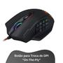 Imagem de Mouse Gamer Para Jogo Impact USB Preto RGB 12400 DPI M908