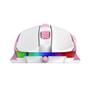 Imagem de Mouse Gamer Ranger Branco C/ Rosa Redragon 9 Botões 12400DPI