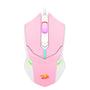 Imagem de Mouse Gamer Redragon Centrophorus RGB, 7200 DPI, 6 Botões, Rosa e Branco - M601PW-RGB