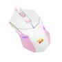 Imagem de Mouse Gamer Redragon M601Wp Centrophorus Rgb Branco Com Rosa