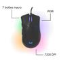 Imagem de Mouse Gamer RGB 7200 DPI  Leve e Ergonômico