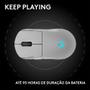 Imagem de Mouse Gamer Sem Fio Logitech G PRO 2 com Lightspeed, RGB Lightsync, Ambidestro, 4 Botões Programáveis, DPI de 32K, Branco - 910-007301
