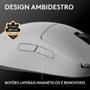 Imagem de Mouse Gamer Sem Fio Logitech G PRO 2 com Lightspeed, RGB Lightsync, Ambidestro, 4 Botões Programáveis, DPI de 32K, Branco - 910-007301