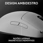 Imagem de Mouse Gamer Sem Fio Logitech G PRO 2 com Lightspeed, RGB Lightsync, Ambidestro, 4 Botões Programáveis, DPI de 32K, Branco - 910-007301