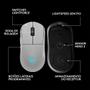 Imagem de Mouse Gamer Sem Fio Logitech G PRO 2 com Lightspeed, RGB Lightsync, Ambidestro, 4 Botões Programáveis, DPI de 32K, Branco - 910-007301