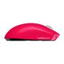 Imagem de Mouse Gamer Sem Fio Logitech G Pro X SUPERLIGHT 2 com Lightspeed, Sensor HERO 2 com 32K DPI e Bateria Recarregável, Rosa Magenta - 910-006796